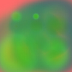 Ethereal Abstract Green and Red Blur