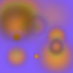 Vibrant Abstract Circles on Purple Background