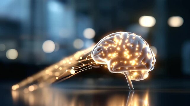 Linguistic comprehension concept with artificial neural architecture soft technology backdrop intelligent network visualization text understanding framework cognitive