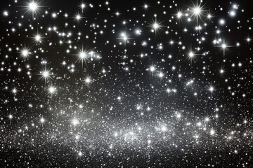 Gorgeous cosmic backdrop of a starry night sky filled with sparkling stars