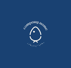 Minimal Abstract Fish Logo Design
Modern Geometric Seafood Icon for Branding
Creative Animal Logo on White Background