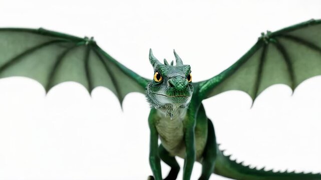 Green Dragon Flying Animation Loop Fantasy.