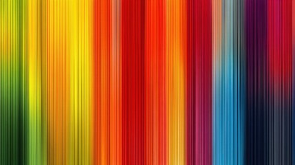 Obraz premium Vertical lines in different colors create a lively pattern that can be used for backgrounds designs or digital art. The arrangement shows diverse hues blending together.