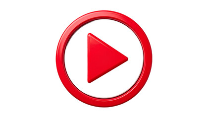 Flat play button icon