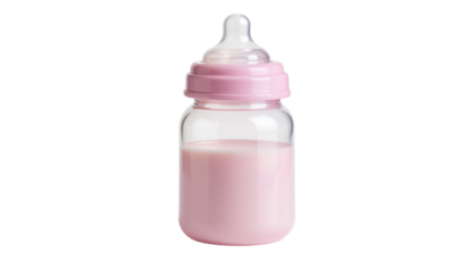 pink baby bottle