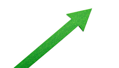 A Simple upward arrow in solid green
