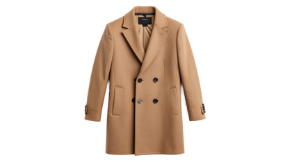 Wool coat in camel