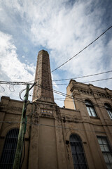 Disused factory chimney, Redfern, an inner southern suburb, Sydney, NSW, Australia