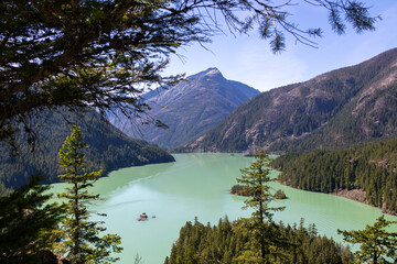 Overlooking Diablo Lake in Washington State