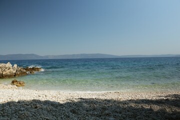 Croatia, Rabac, Roadtrip 2022, Beautiful landscape, stone beach