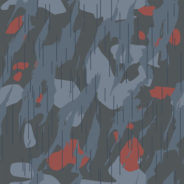 Vector seamless camo tiger stripe army fatigue pattern design