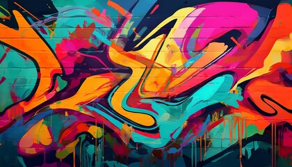 graffiti wall abstract background idea for artistic pop art background backdrop generative ai