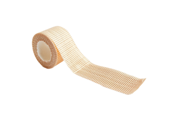 Top Adhesive Bandage Strips for Quick Wound Healing Isolated on Transparent background.