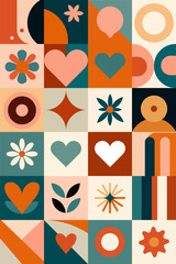 Retro Geometric Shapes and Icons