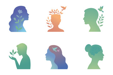Human Mind Concepts Silhouette