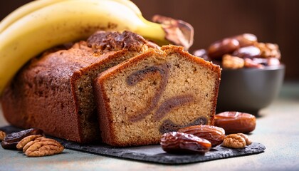 Banana Bread With Dates And Nuts