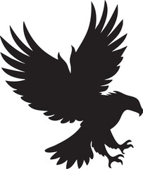 Fototapeta premium Bald Eagle In Flight with Claws Out Design Vector