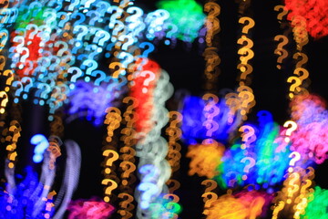 interrogative point bokeh