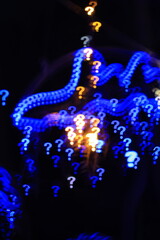 interrogative point bokeh