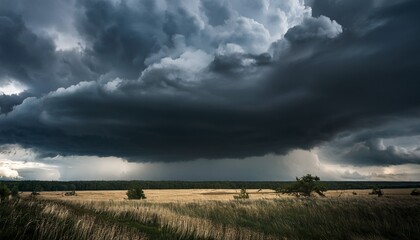 Dark Cloudy Sky Dramatic Storm