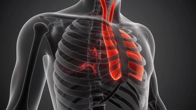 3D Medical Animation of Human Thoracic Anatomy