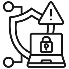 Fototapeta premium Security Alert Icon