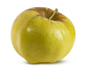 Fresh green apple isolated on white background with clipping path