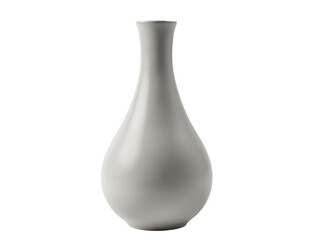 A white ceramic vase sits alone on a wooden table, simple and elegant