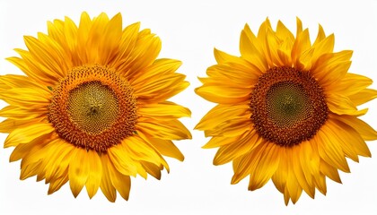 Naklejka premium Sunflower Isolated On Transparent Background