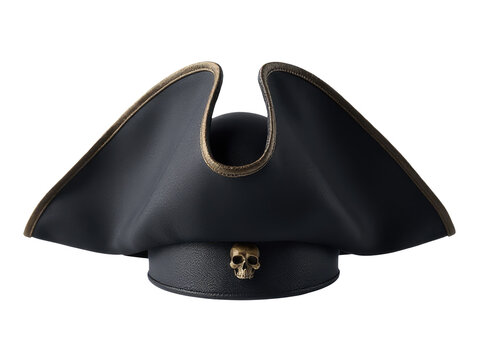 A pirate hat with a skull design, great for Halloween or cosplay