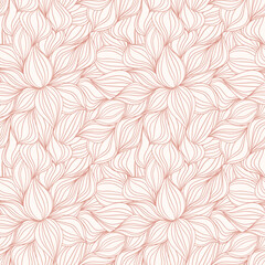 Seamless floral pattern based on traditional folk art ornaments. Colorful flowers on color background. Scandinavian style. Sweden nordic style. Vector illustration. Simple minimalistic pattern.