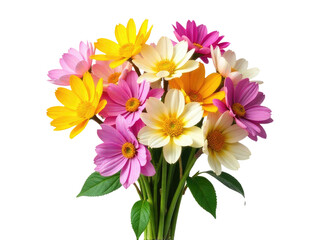 Obraz premium A beautiful vase filled with many colorful flowers, great for decorating or celebrating special occasions