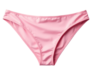 Close-up shot of a pink bikini bottom
