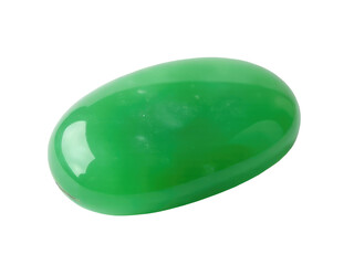 A close-up shot of a green object on a white surface, great for showcasing texture and detail