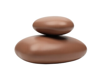 A stack of chocolate rocks piled high, perfect for display or decoration