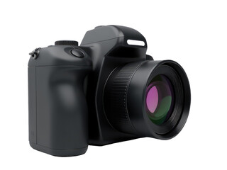 A close-up view of a digital camera with a wide-angle lens, ideal for capturing vast scenes and details