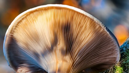 Abstract Background Macro Image Of Mushroom Sajor Caju Mushroom