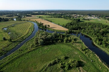 Eggesin, Zusammenfluss von Uecker (links) und Randow (rechts) 2025