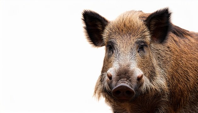 Boar Animal On Isolated Background