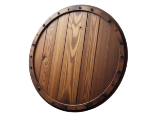 A wooden door with rivets and metal hardware, suitable for various settings where old-fashioned doors are needed