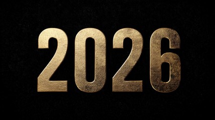 Year 2026 displayed in gold