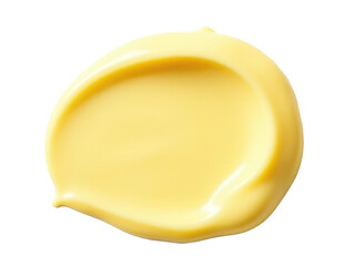 A close-up view of a bright yellow substance on a white surface, perfect for illustrations or design concepts