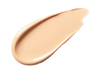 Fototapeta premium Close-up shot of a liquid foundation on a white background, suitable for beauty and cosmetic related uses