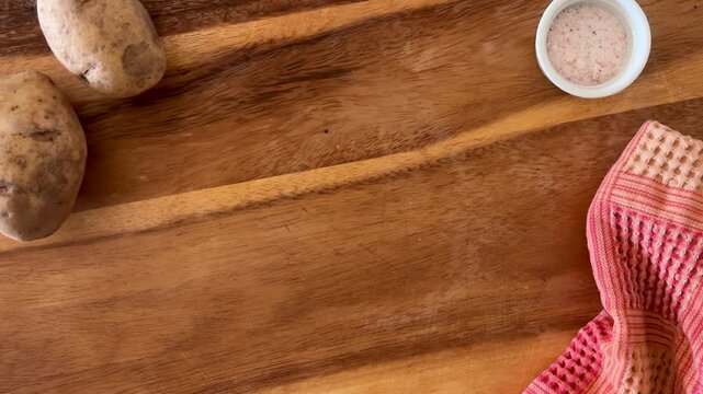 Serving a Bowl of Mashed Potatoes wth Butter 