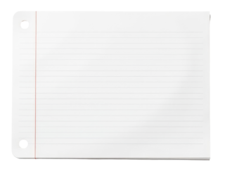 A simple piece of paper with a striking red line running across it