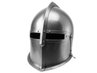 A close-up shot of a helmet on a white background, great for use in product design or technology-related contexts