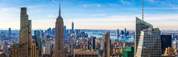 Keuken achterwand Empire State Building New York City skyline with Empire State Building on clear daytime view  © Alexey Fedorenko