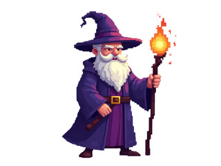 A mage casting magic with a glowing staff in a digital world