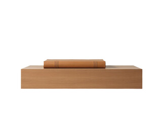 Stack of books on top of wooden box, study and learning concept