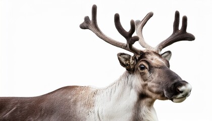 Complete Caribou Reindeer Isolated